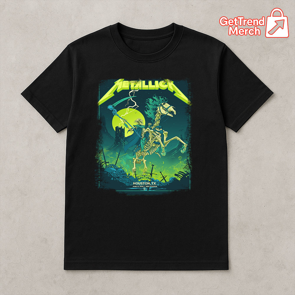 Metallica M72 Houston 2025 Tonight in Houston Graphic T-Shirt - Merch Collect