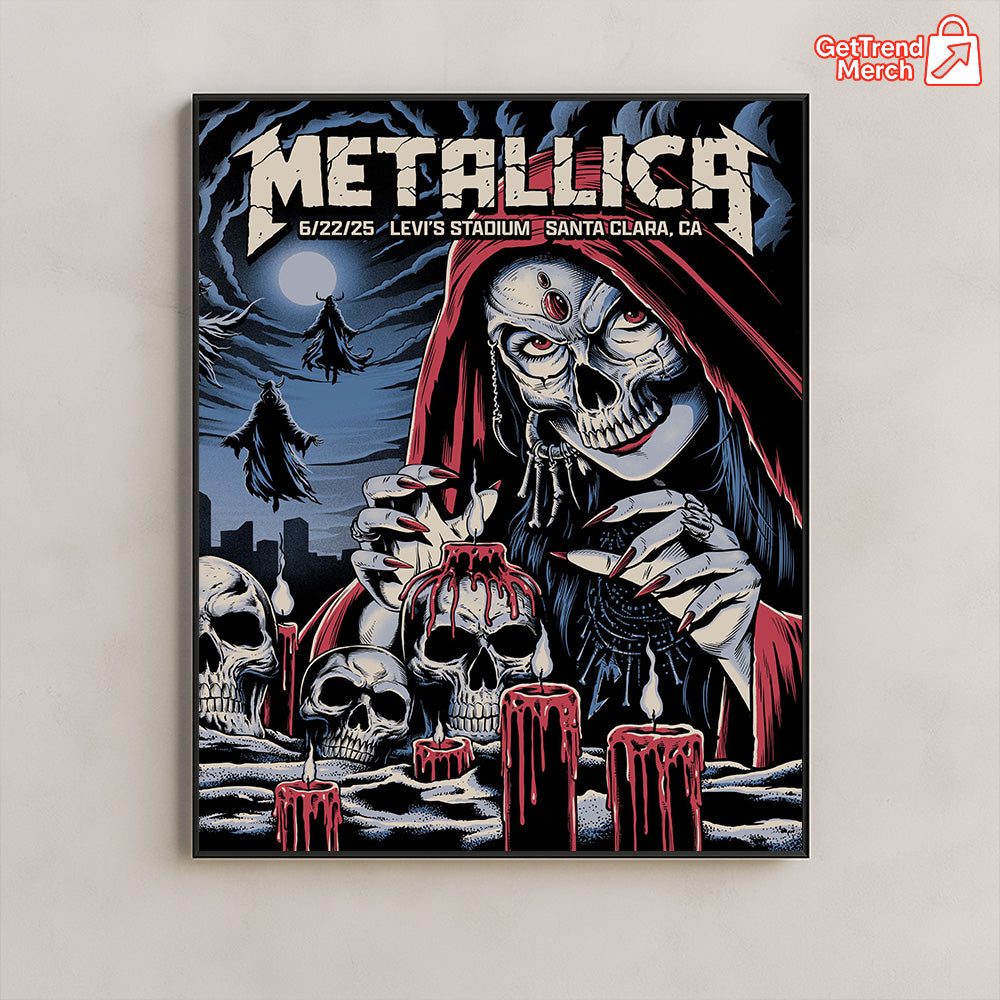Metallica M72 Santa Clara 2025 Concert Setlist Poster & Canvas - Merch Collect
