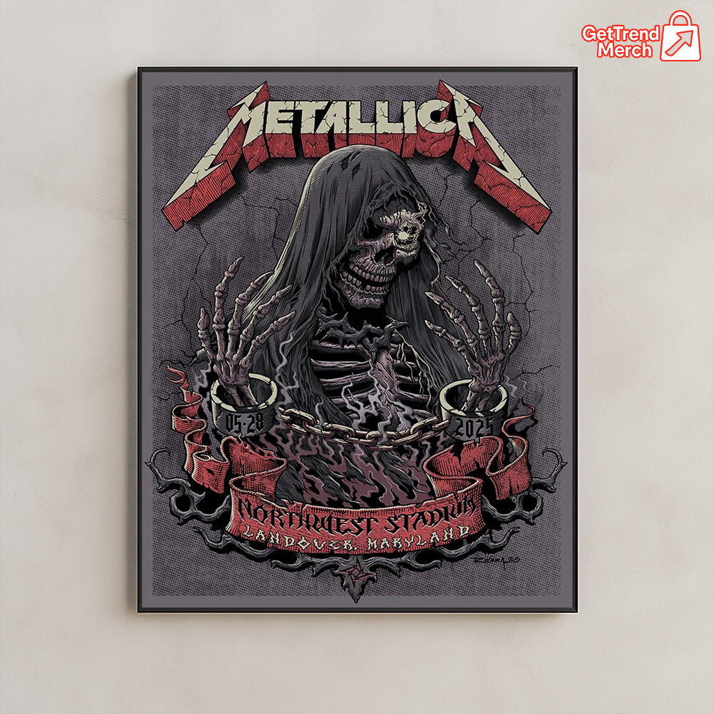 Metallica M72 Landover 2025 Setlist Poster & Canvas - Merch Collect