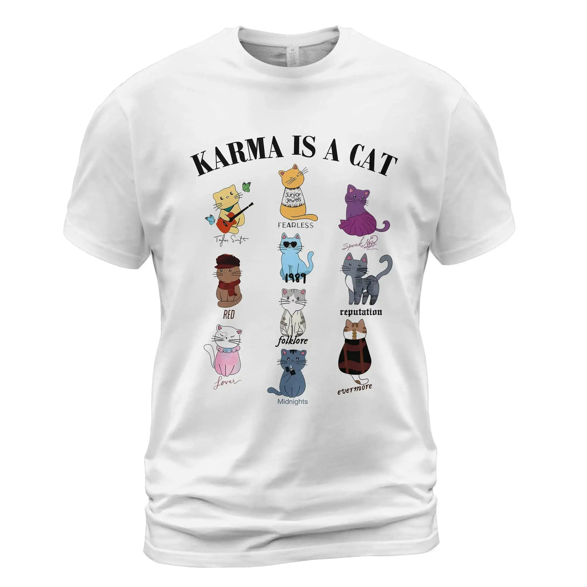 Karma Is A Cat Taylor Swift Inspired Album Sweatshirt - Merch Collect