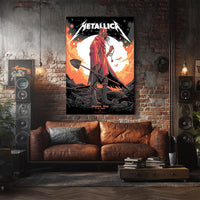 Metallica M72 Houston 2025 Pop-Up Artwork Poster & Canvas - Merch Collect