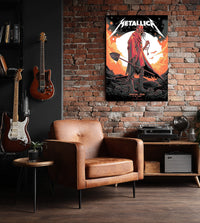Metallica M72 Houston 2025 Pop-Up Artwork Poster & Canvas - Merch Collect