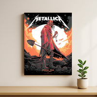 Metallica M72 Houston 2025 Pop-Up Artwork Poster & Canvas - Merch Collect