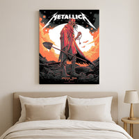 Metallica M72 Houston 2025 Pop-Up Artwork Poster & Canvas - Merch Collect