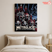 Metallica Santa Clara 2025 Art by Brandon Heart, Levi’s Stadium Poster & Canvas - Merch Collect
