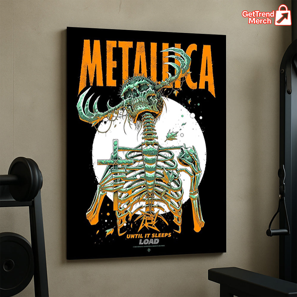 Metallica M72 Houston 2025 Setlist Until It Sleeps Load Skeleton Poster & Canvas - Merch Collect