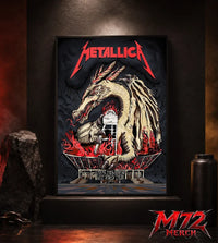 Metallica M72 World Tour May 19 2026 Chorzów Poland Stadion Śląski Dragon Stadium poster canvas wall art