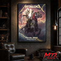 Metallica M72 World Tour May 19 2026 Chorzów Poland Stadion Śląski Horseman Skull poster canvas wall art