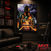 Metallica World Tour M72 May 22 2026 Frankfurt Germany Deutsche Bank Park Cloaked Skull Storm Canvas Poster