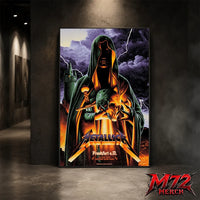 Metallica World Tour M72 May 22 2026 Frankfurt Germany Deutsche Bank Park Cloaked Skull Storm Canvas Poster