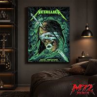 Metallica World Tour M72 May 27 2026 Zürich Switzerland Stadion Letzigrund Mummy Dagger Eye Canvas Poster