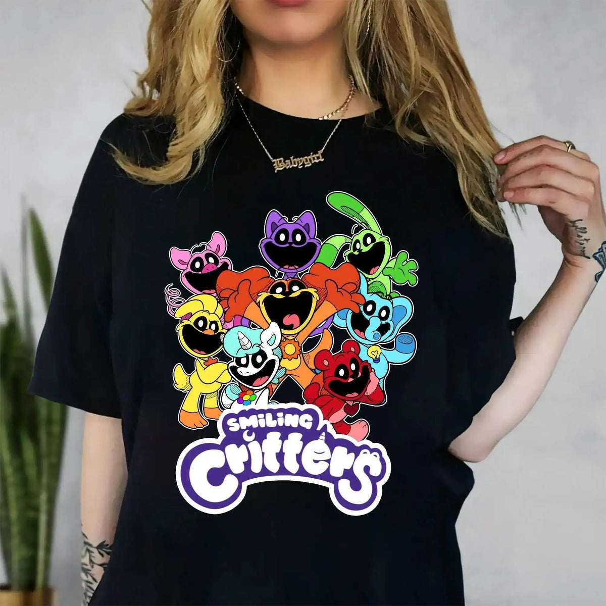 Poppy Playtime Chapter Smiling Critters Catnap Gaming Graphic T-Shirt - Merch Collect