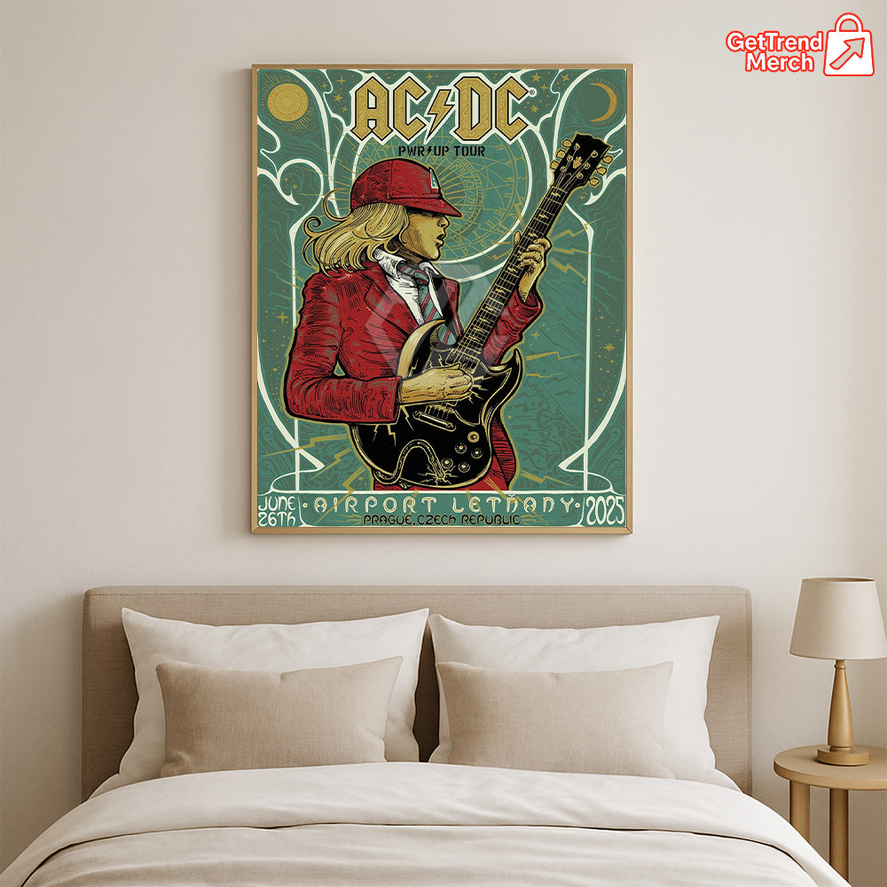 AC/DC PWR UP Prague June 26 2025 Tonight in Prague Poster & Canvas - Merch Collect