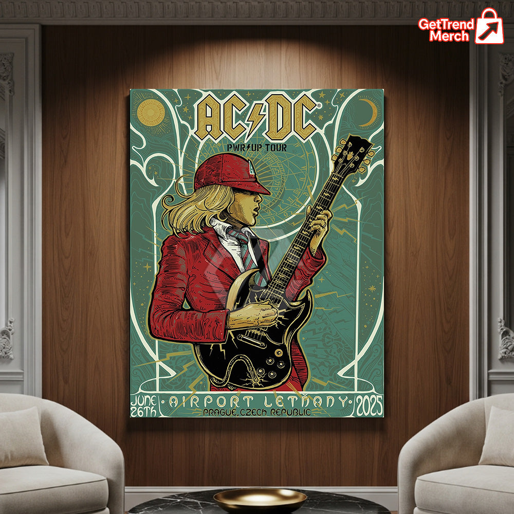 AC/DC PWR UP Prague June 26 2025 Tonight in Prague Poster & Canvas - Merch Collect