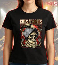 Guns N' Roses Hradec Králové 2025 Skull Graphic T-Shirt - Merch Collect