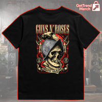 Guns N' Roses Hradec Králové 2025 Skull Graphic T-Shirt - Merch Collect