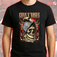 Guns N' Roses Hradec Králové 2025 Skull Graphic T-Shirt - Merch Collect