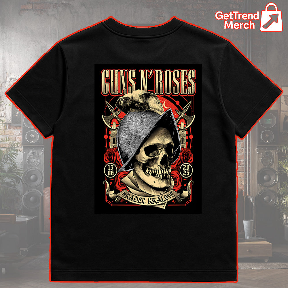Guns N' Roses Hradec Králové 2025 Skull Soldier T-Shirt - Merch Collect