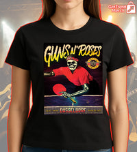 Guns N' Roses Düsseldorf 2025 Skeleton Ping Pong T-Shirt - Merch Collect