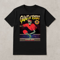 Guns N' Roses Düsseldorf 2025 Skeleton Ping Pong T-Shirt - Merch Collect