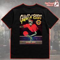 Guns N' Roses Düsseldorf 2025 Skeleton Ping Pong T-Shirt - Merch Collect