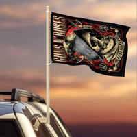 Guns N' Roses Hradec Králové 2025 Skull Rose House Flag - Merch Collect