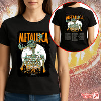 Metallica 2025 Until It Sleeps Skeleton Reaper Band Graphic T-Shirt - Merch Collect