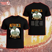 Metallica 2025 Until It Sleeps Skeleton Reaper Band Graphic T-Shirt - Merch Collect