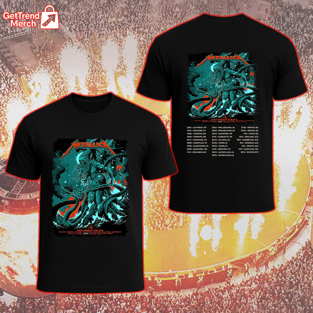 Metallica M72 Tampa 2025 Cthulhu Graphic T-Shirt - Merch Collect