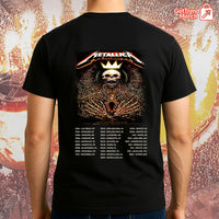 Metallica M72 Charlotte 2025 Skeleton King Pop-Up Shop Graphic T-Shirt - Merch Collect