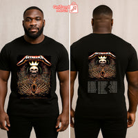 Metallica M72 Charlotte 2025 Skeleton King Pop-Up Shop Graphic T-Shirt - Merch Collect