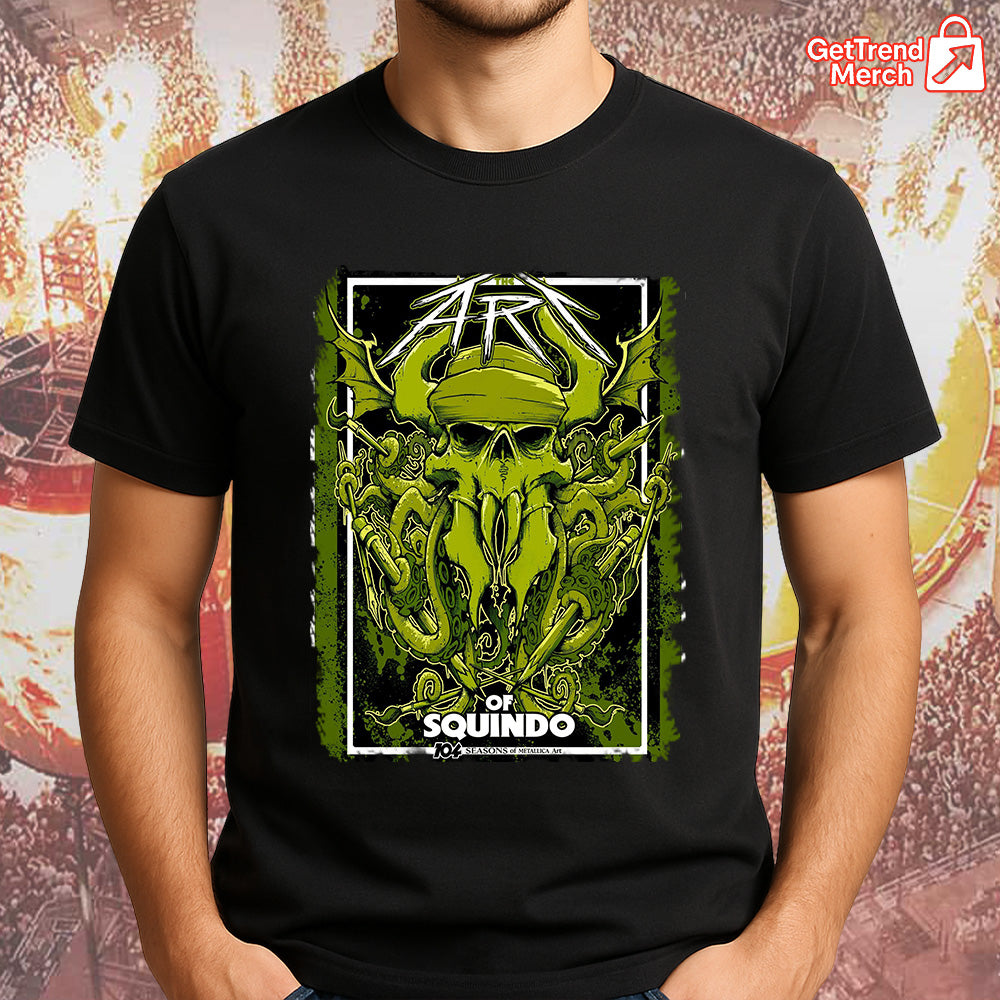 Metallica M72 2025 The Art of Squindo Graphic T-Shirt - Merch Collect
