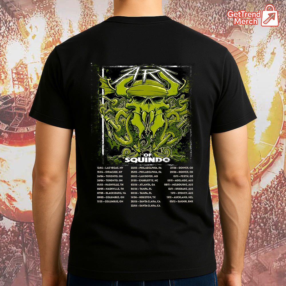 Metallica M72 2025 The Art of Squindo Graphic T-Shirt - Merch Collect