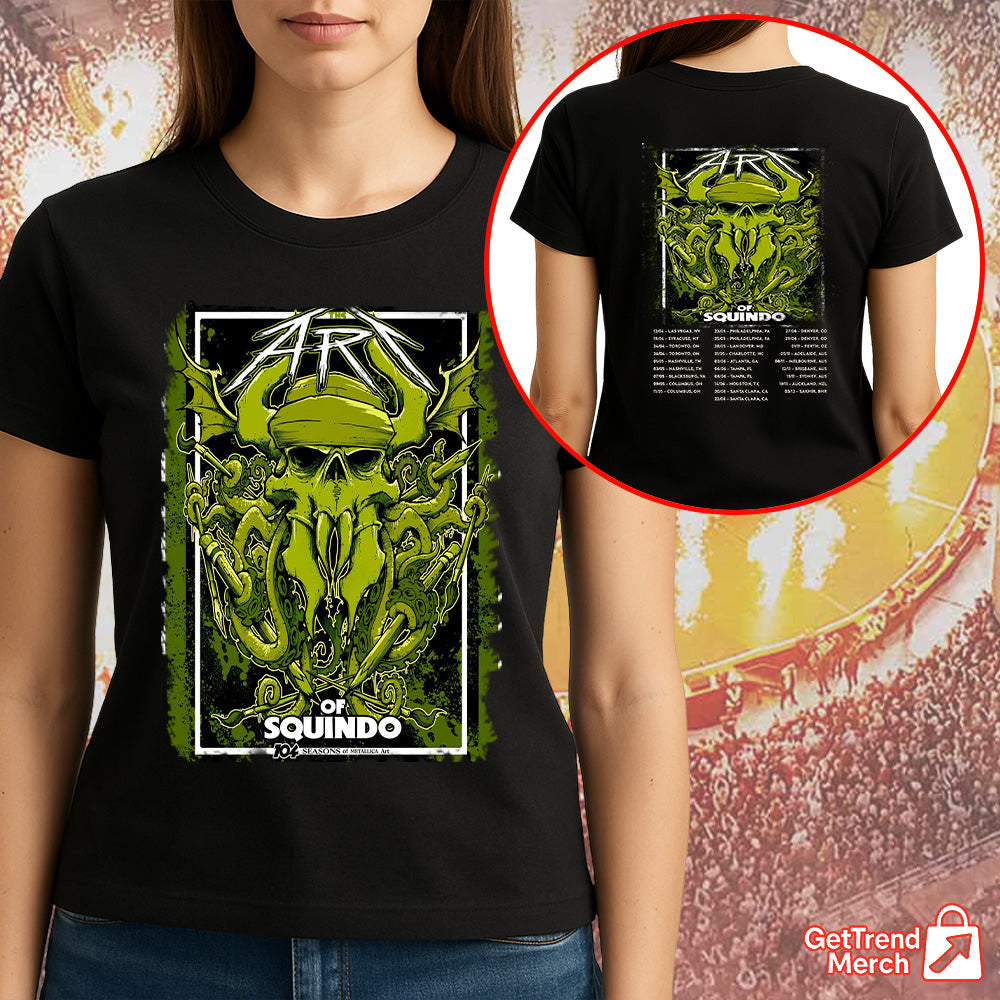 Metallica M72 2025 The Art of Squindo Graphic T-Shirt - Merch Collect