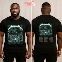 Metallica M72 Syracuse 2025 Dragonstorm Skull & Dragon Setlist Graphic T-Shirt - Merch Collect