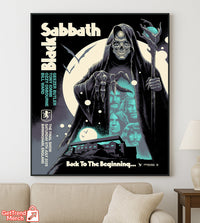 Metallica M72 Birmingham 2025 Back to the Beginning Skull-Demon Poster & Canvas - Merch Collect