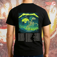 Metallica M72 Houston 2025 Grim Reaper Horseman Skeleton Rider Setlist Graphic T-Shirt - Merch Collect