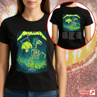 Metallica M72 Houston 2025 Grim Reaper Horseman Skeleton Rider Setlist Graphic T-Shirt - Merch Collect