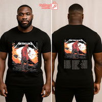 Metallica M72 Houston 2025 Death Reaper Key Art Graphic T-Shirt - Merch Collect