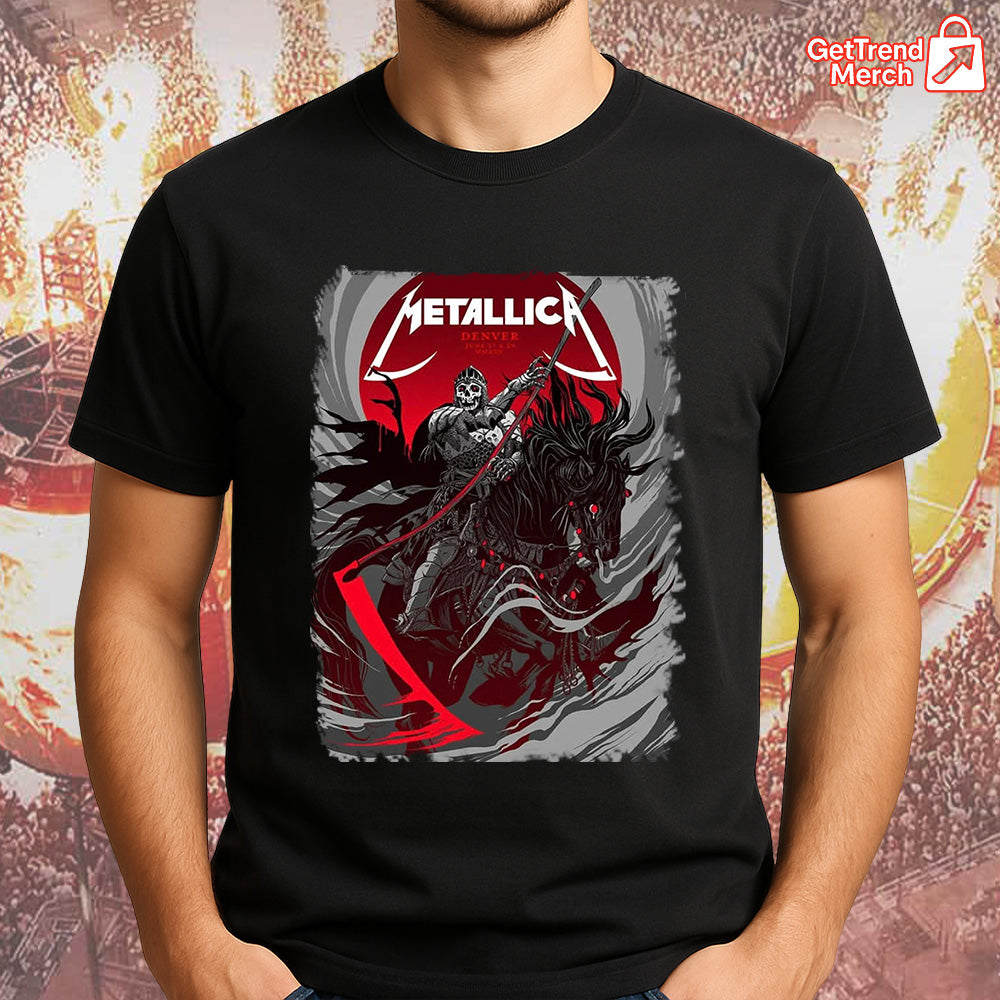Metallica M72 Denver 2025 Tonight In Denver Setlist by Becky Cloonan Graphic T-Shirt - Merch Collect
