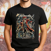 Metallica M72 Tampa 2025 Pirate Skeleton Crew Setlist Graphic T-Shirt - Merch Collect