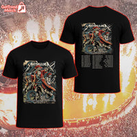 Metallica M72 Tampa 2025 Pirate Skeleton Crew Setlist Graphic T-Shirt - Merch Collect