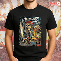 Metallica M72 Tampa 2025 Pirate Skeleton Setlist Graphic T-Shirt - Merch Collect
