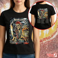 Metallica M72 Tampa 2025 Pirate Skeleton Setlist Graphic T-Shirt - Merch Collect