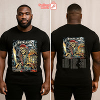 Metallica M72 Tampa 2025 Pirate Skeleton Setlist Graphic T-Shirt - Merch Collect