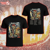 Metallica M72 Tampa 2025 Pirate Skeleton Setlist Graphic T-Shirt - Merch Collect