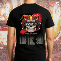 Metallica M72 Landover 2025 Skull Football Helmet Setlist Graphic T-Shirt - Merch Collect
