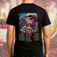 Metallica M72 Blacksburg 2025 Firebeast Skullchain "Hokie Reaper" Setlist Graphic T-Shirt - Merch Collect