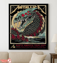 Metallica M72 2025 Rhys Cooper Artwork Poster & Canvas - Merch Collect