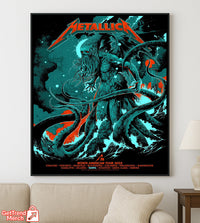 Metallica M72 Tampa 2025 Tonight In Tampa Setlist by Ken Taylor Poster & Canvas - Merch Collect